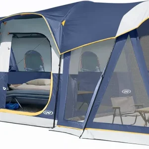 8 Person Camping Tent with Screen Porch