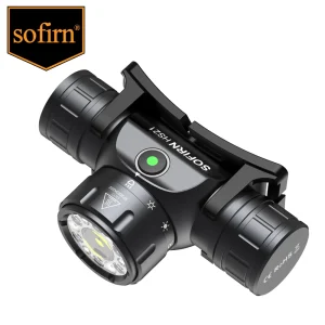 2000lm EDC Headlamp 18650 USB C Rechargeable Flashlight