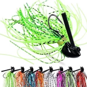 8Pcs Bass Football Jigs Set Weedless Finesse Jig