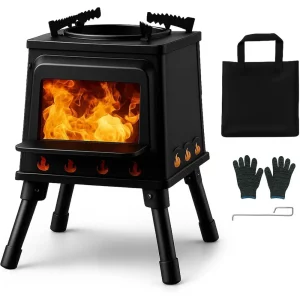 Wood Camping Burning Stove Portable olding Survival Backpacking Tent Stoves