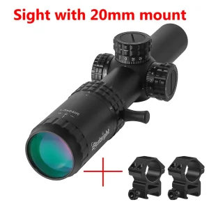 1-5X24 Tactical Optical Scope Red and Green Illuminated Reticle Hunting Scopes