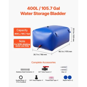 Water Storage Bladder TPU Soft Water Bag Portable