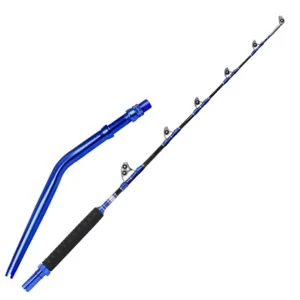 2Piece Saltwater Offshore Heavy Bent Straight Butt Trolling Rod