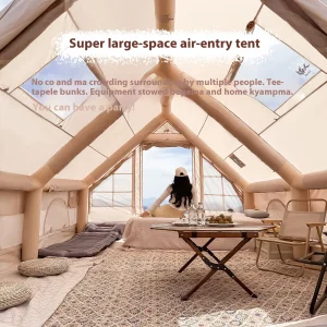 , Inflatable Tents With Stove Plug, 4/6/8 Person - Thumbnail Image 3