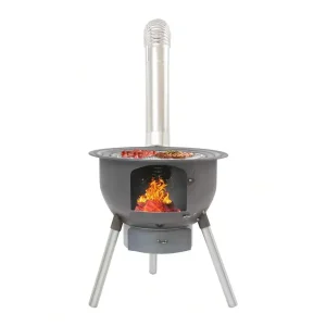 Wood Burning Stove With Grill