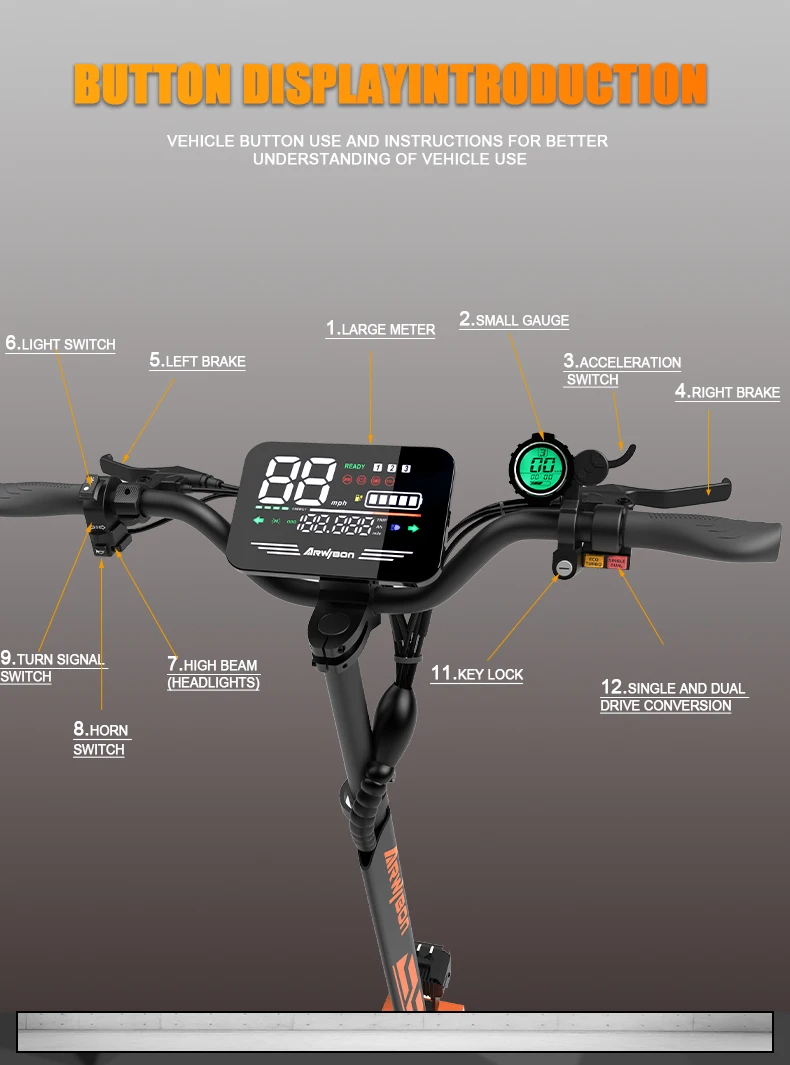 GT08 Adult Electric Scooter - Image 2