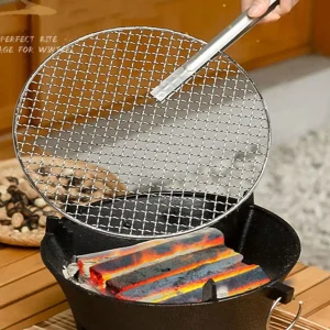 Cast Iron Charcoal Burner Complete BBQ Grill  Home Garden Holiday Gift - Thumbnail Image 5