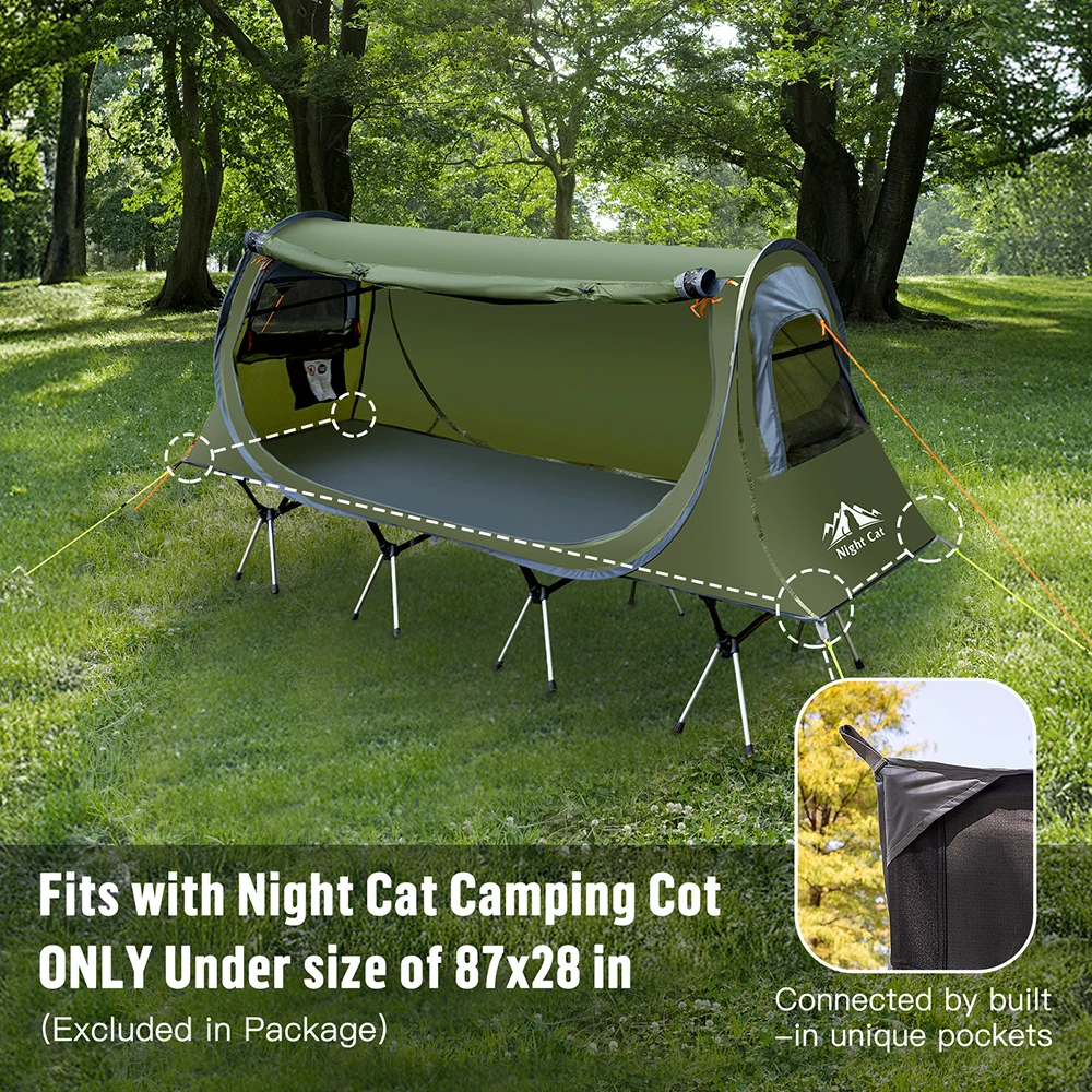 Night Cat Pop-up Camping Tent: - Image 2