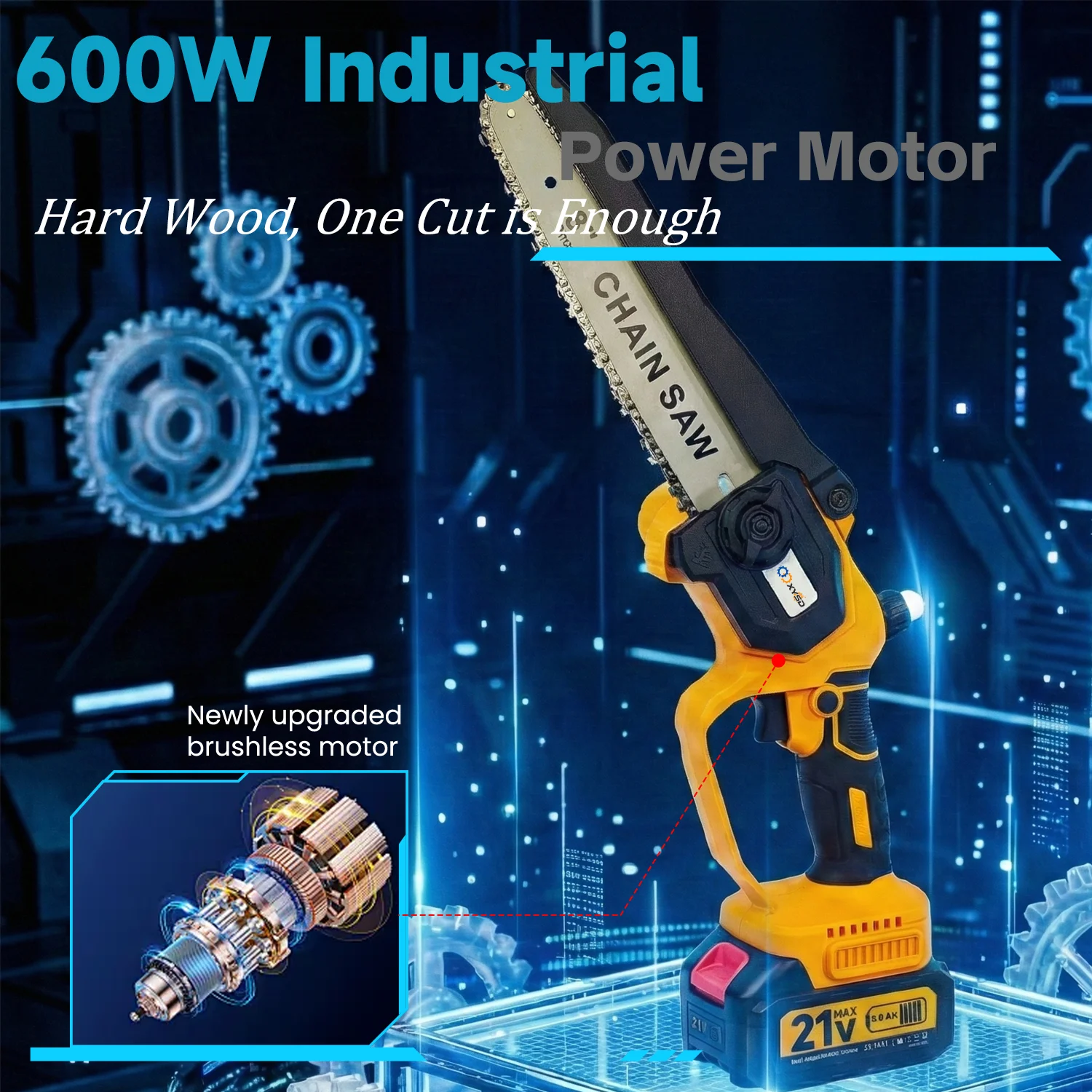 2-in-1 Electric Pole Saws, 6"&8"Cordless Power Saw - Image 6