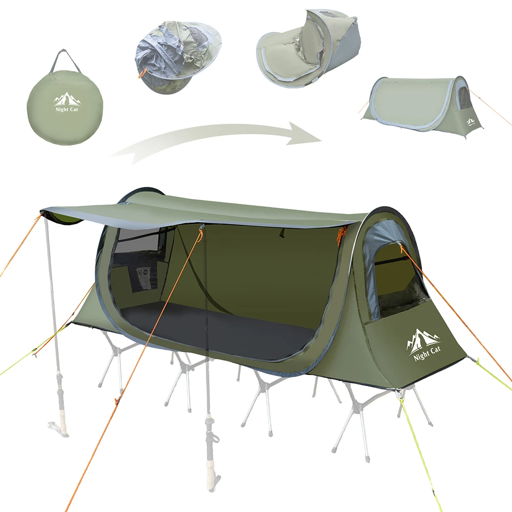 Night Cat Pop-up Camping Tent: - Image 1