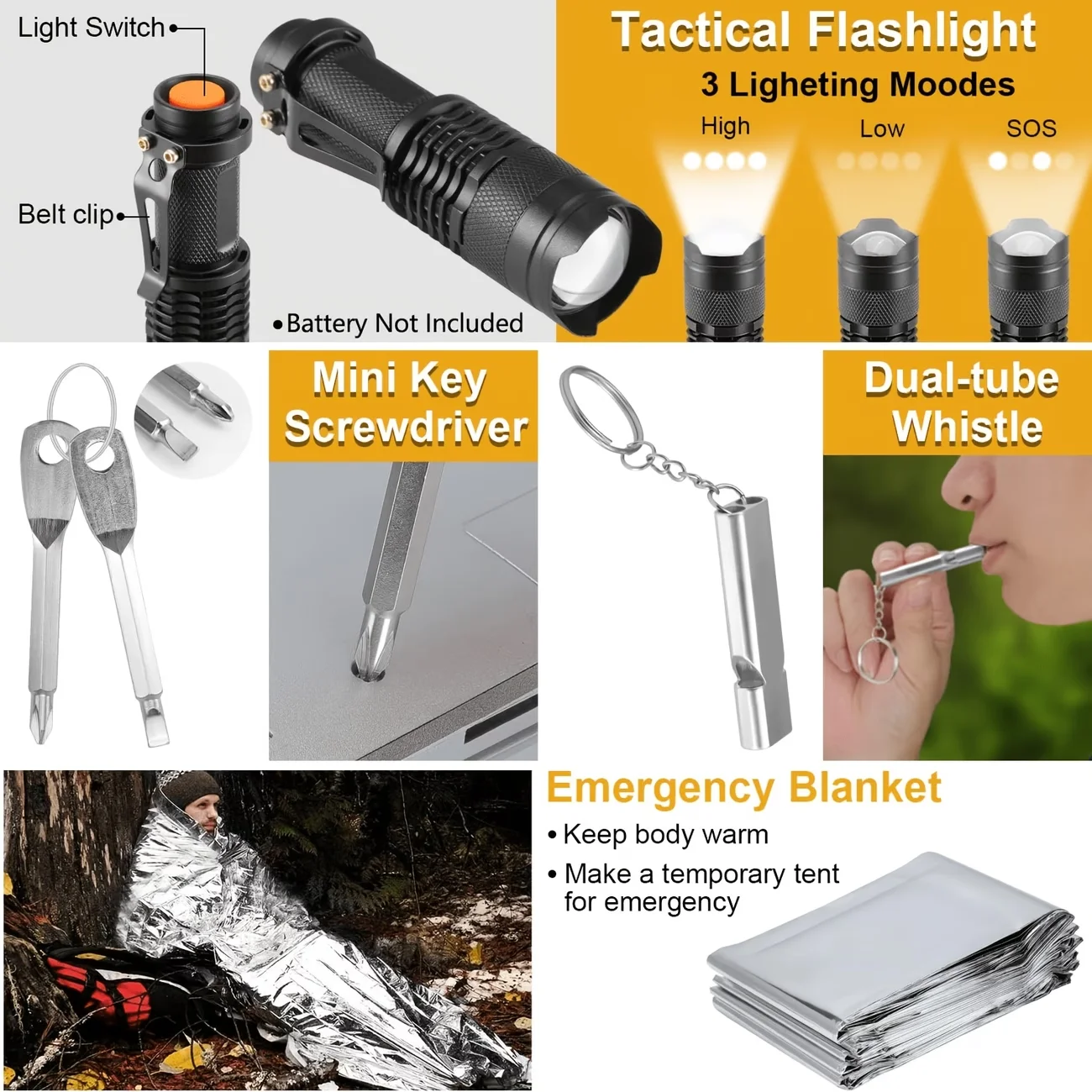 250-Piece Survival First Aid Kit - Image 5