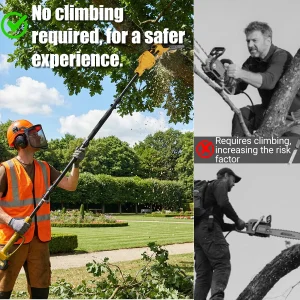 2-in-1 Electric Pole Saws, 6"&8"Cordless Power Saw - Thumbnail Image 4